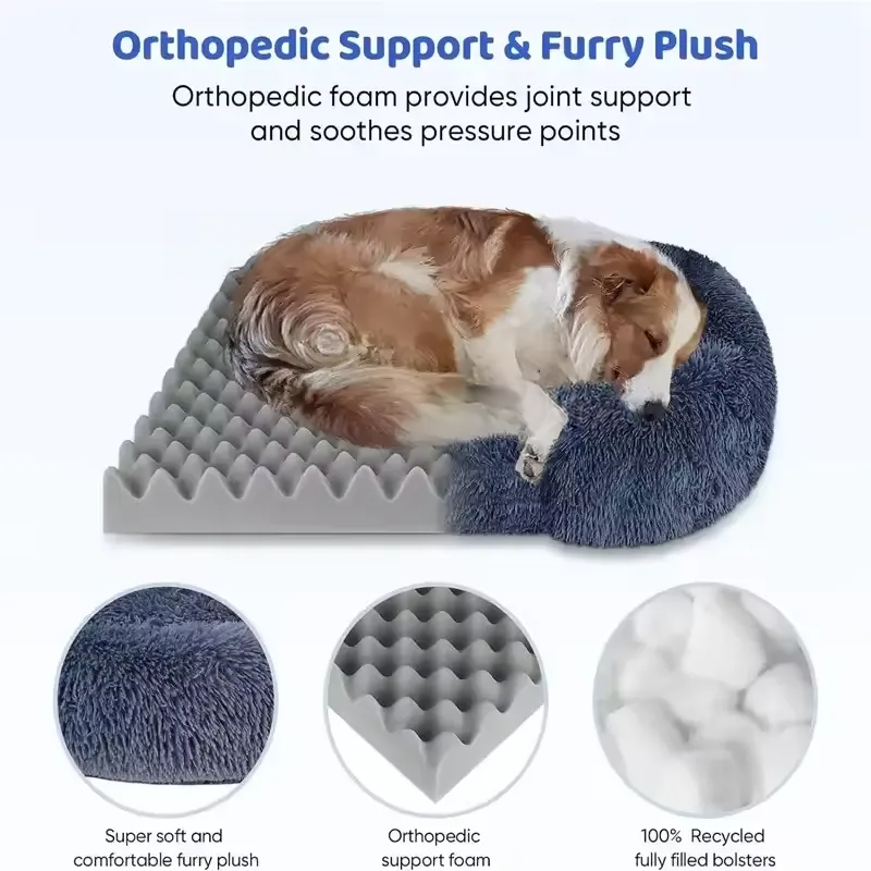 Plush Rectangular Pet Bed