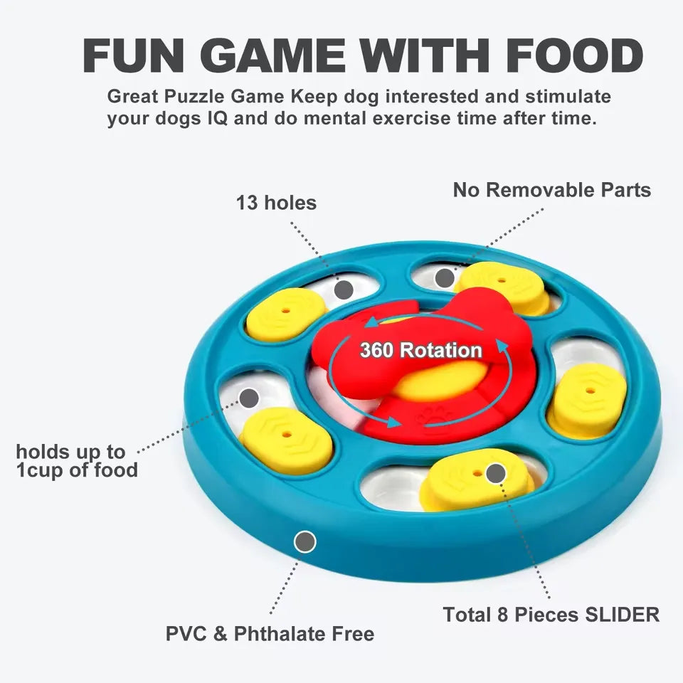 Interactive Slow Feeder Puzzle Toy