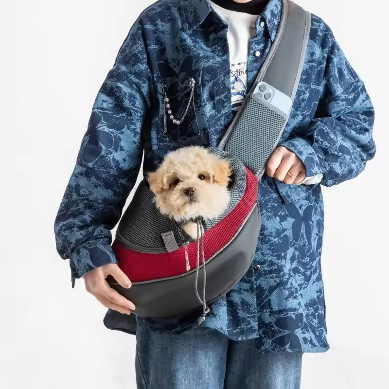 Pet Sling Carrier Crossbody Travel Bag