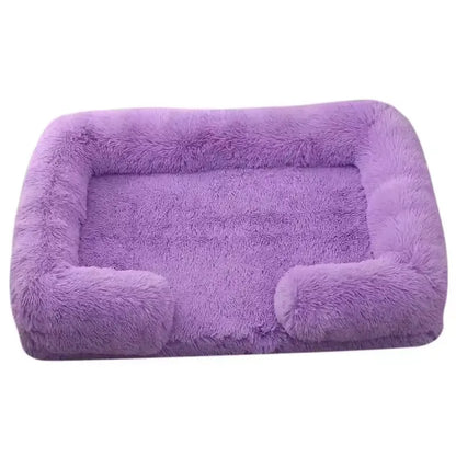 Plush Rectangular Pet Bed