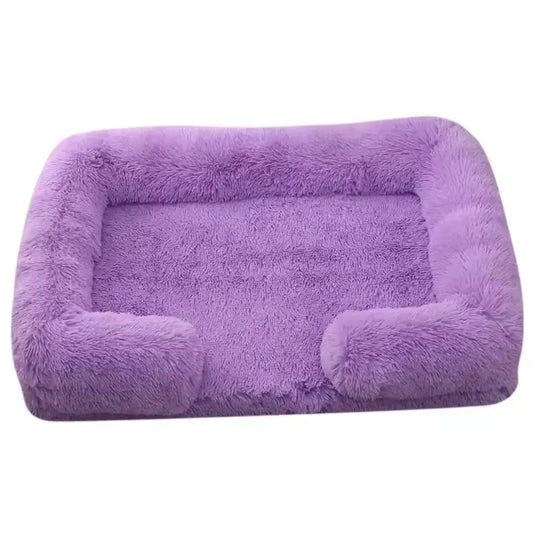 Plush Rectangular Pet Bed