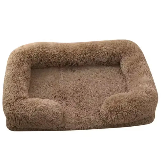 Plush Rectangular Pet Bed