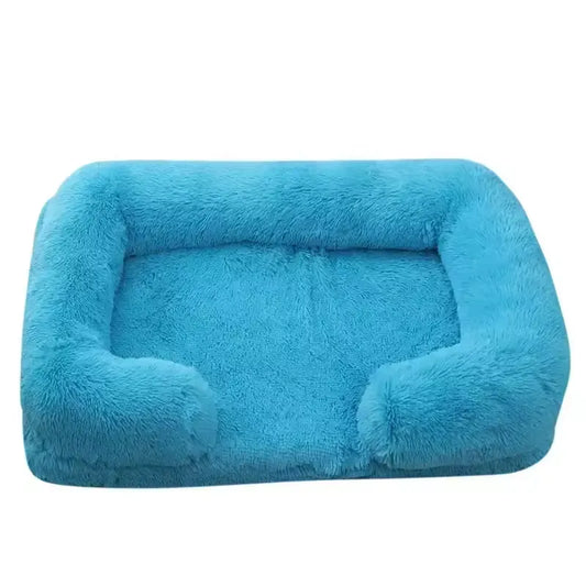 Plush Rectangular Pet Bed