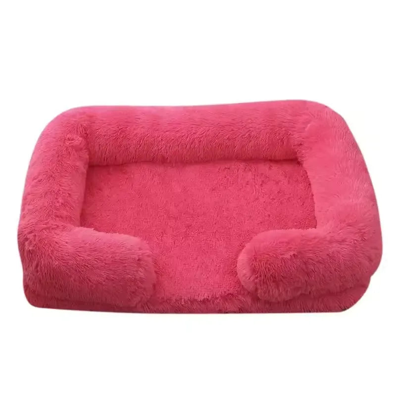 Plush Rectangular Pet Bed