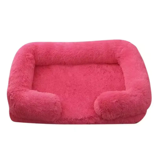 Plush Rectangular Pet Bed