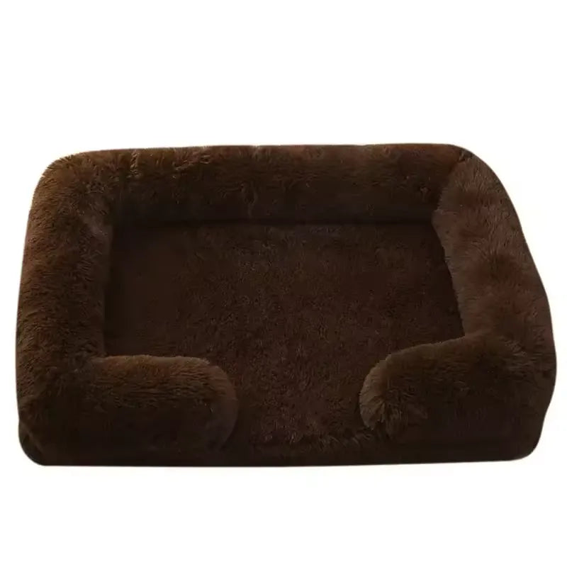 Plush Rectangular Pet Bed
