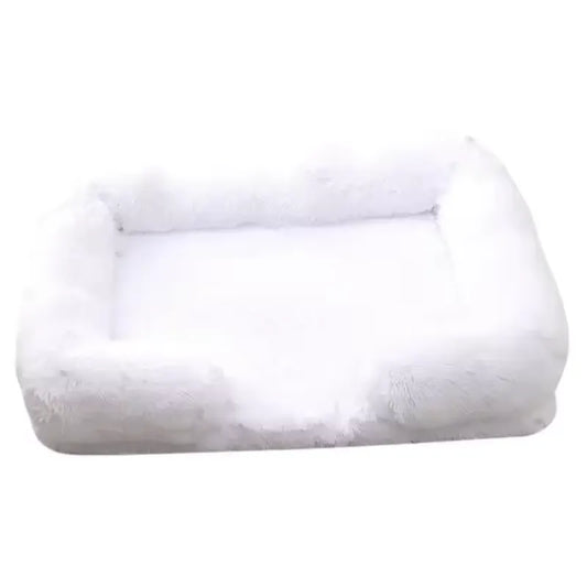 Plush Rectangular Pet Bed