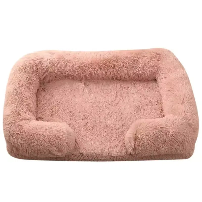 Plush Rectangular Pet Bed