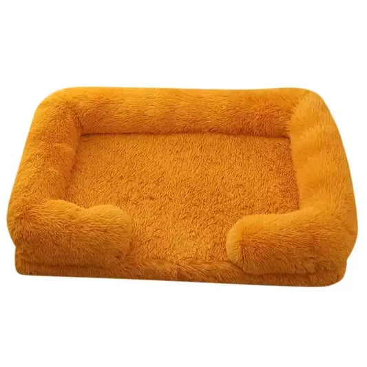 Plush Rectangular Pet Bed